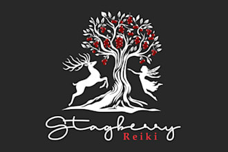 design spirit reiki logo for both animals and humans