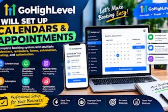 set up gohighlevel calendars and appointment systems