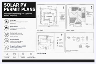 design solar pv permit plans site plan roof layout, setbacks sld