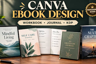 canva ebook design redesign journal design workbook design kdp book formatting