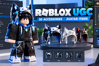 create custom roblox ugc 3d avatar accessories and clothing roblox outfit