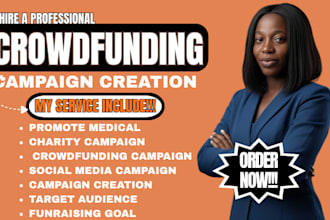 promote medical charity campaign, fundraising crowdfunding, campaign creation