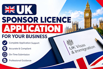 assist with UK sponsor licence application for your business