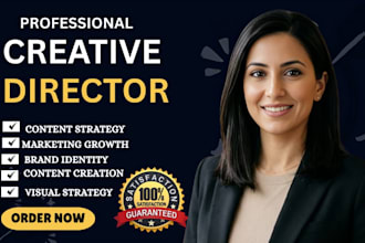 be your creative director for brand strategy social media and visual identity