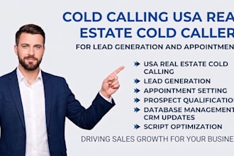 cold calling USA real estate cold caller for lead generation and appointments