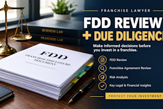 be franchise lawyer for fdd review and fdd due diligence franchise agreement