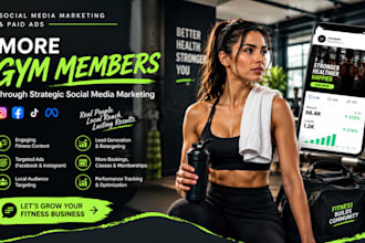 health fitness ads gym leads social media marketing meta ads google ads yoga