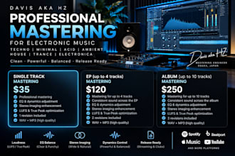 carefully master your electronic musicl