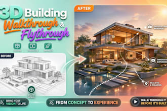 create 3d architectural walkthrough flythrough building animation visualization