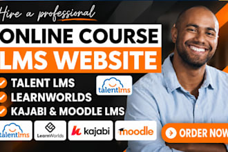 setup elearning course on talentlms, learnworlds, moodle lms, h5p and learndash