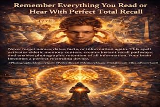 cast dominion memory spell for you to pass any exams, full intelligence spell
