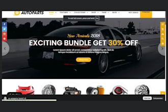 build autoparts shopify store automotive website autoparts website