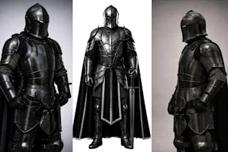 custom cosplay creation wearable game full knight armor 3d cosplay props for con
