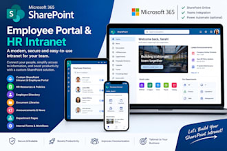 build sharepoint employee portal, HR intranet and company portal