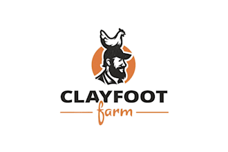 do agriculture bull ranch cow farm logo design 24 hours