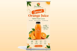 gave you premium roller up banner for your brand