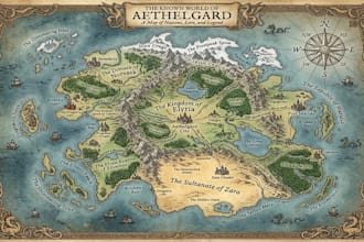 draw a custom fantasy world map for your fictional world, novel or game