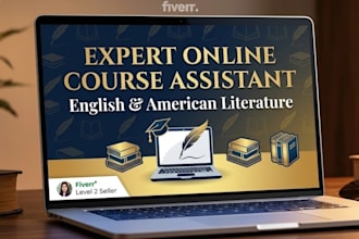 be your online course assistant for english and american literature
