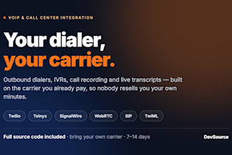 build a voip calling app or dialer with twilio, telnyx or signalwire