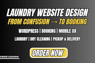 design or redesign your laundry and dry cleaning website that grow your business