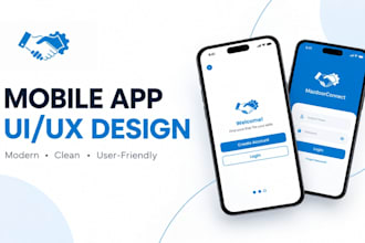 design a modern uiux for mobile app in figma