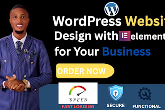 design and redesign wordpress website with elementor for your business webdesign