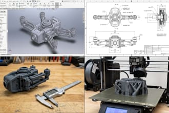do product design, reverse engineering, scan to cad, stl, step, cad, solidworks