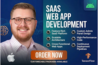 build saas web app, saas mvp, ai web app and custom dashboard with react, next
