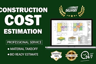 prepare mep boq, quantity takeoff, cost estimate