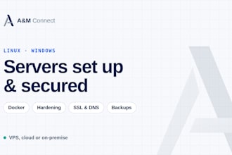 set up, secure and troubleshoot your linux or windows server