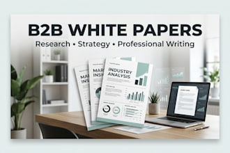 research and write b2b white papers and industry reports