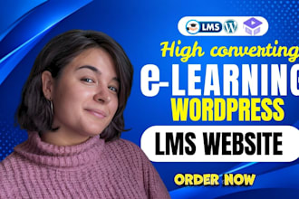 develop elearning wordpress website with learndash lms