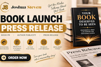 book launch, book press release, book PR, author publicity, press release