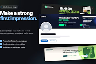 design a custom linkedin banner for your profile