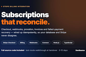integrate stripe subscriptions, checkout and webhooks into your app