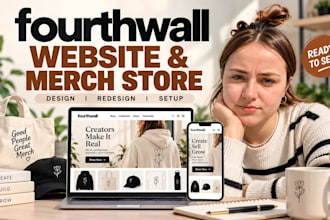 fix your fourthwall website redesign merch store and creator storefront