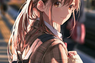 draw anime character illustration