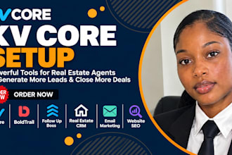 setup kv core boldtrail lofty CRM real estate website seo webador redesign chime
