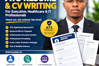 write an ats resume for technology, healthcare, IT