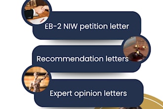 write eb2niw petition, expert opinion letters for US immigration