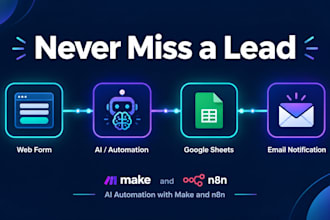 build ai lead capture and follow up automation with n8n or make