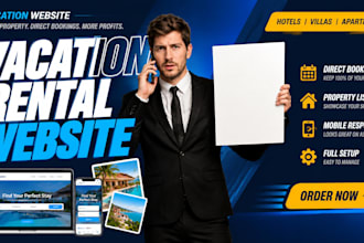 vacation rental website, direct booking short term website hotel booking website