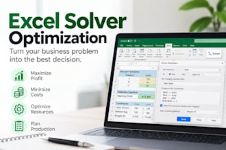 build an excel solver optimization model
