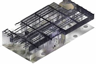 3d point cloud data in revit,scan to structural model,matterport asbuilt drawing