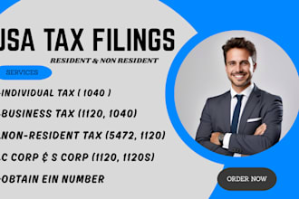 do US tax filing, llc tax preparation form 1120 1065 and 5472 for non resident