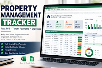 design property management rent roll tenant payment and expense tracker