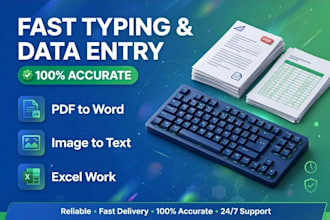 do fast accurate typing data entry pdf to word and image to text
