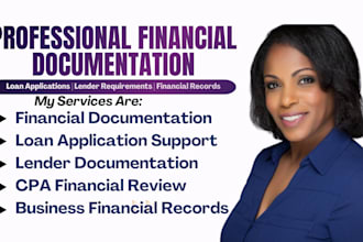 sign CPA comfort letter,income verification letter and statement,mortgage letter