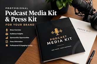 design an engaging media kit and press kit for creators
