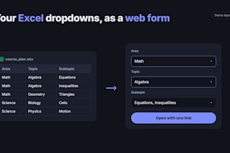 turn your excel spreadsheet into a web app or online form